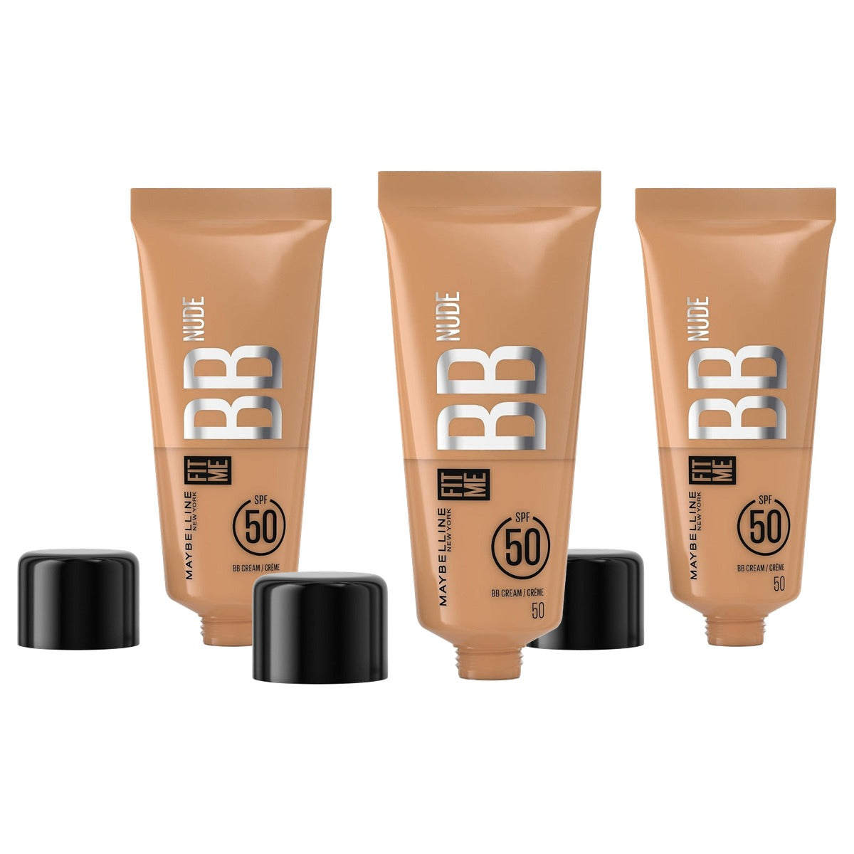 MAYBELLINE Fit me Nude BB Cream 50 - 3 stuks
