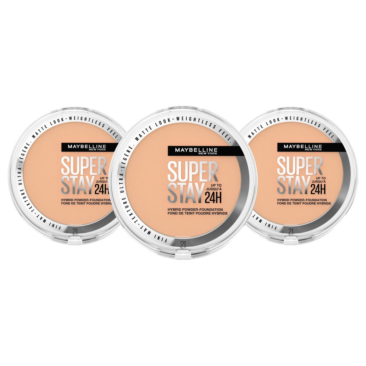 MAYBELLINE Super Stay Hybrid Powder Foundation nr. 21, 1 stuk - 3 stuks