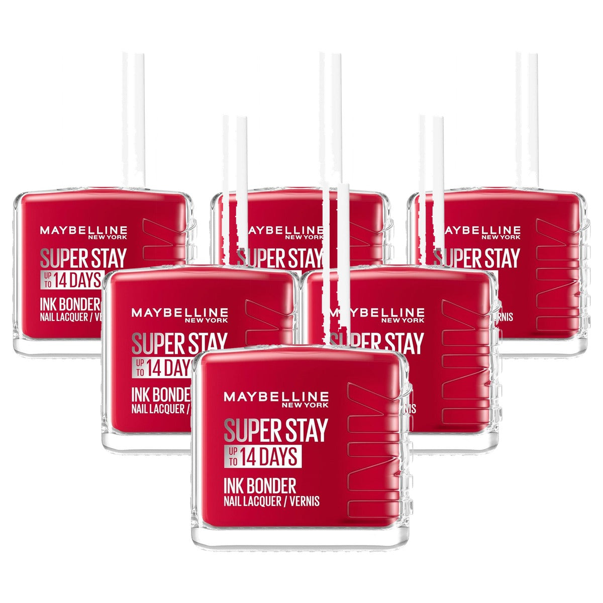 MAYBELLINE Super Stay Ink Bonder Nagellak 006 Deep Red 12,3 ml - 6 stuks