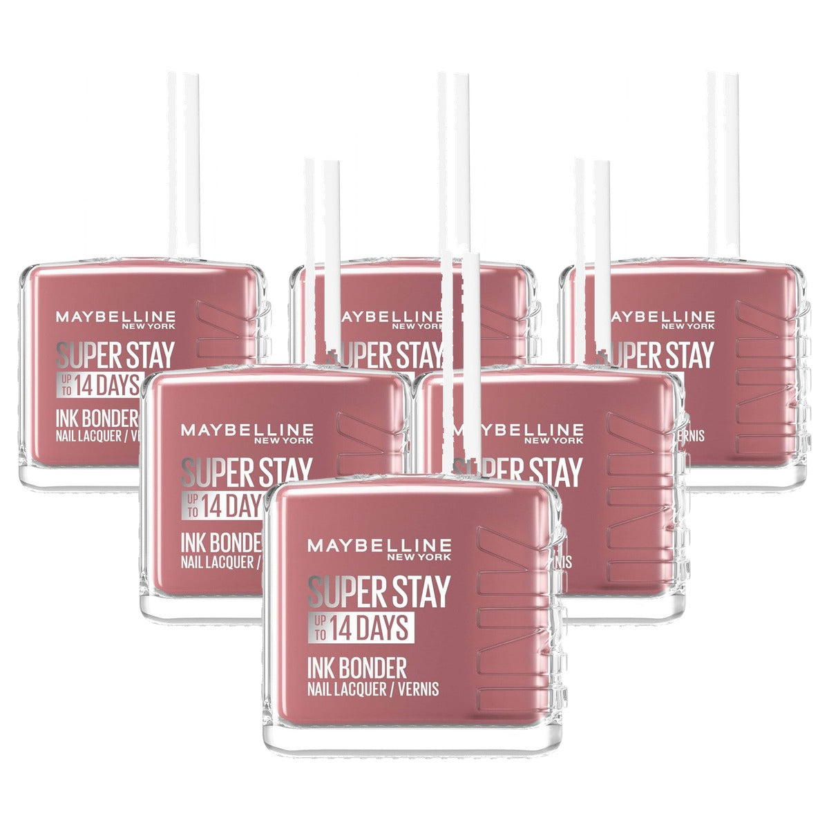 MAYBELLINE Super Stay Ink Bonder Nagellak 932 Muted Mocha 12,3 ml - 6 stuks