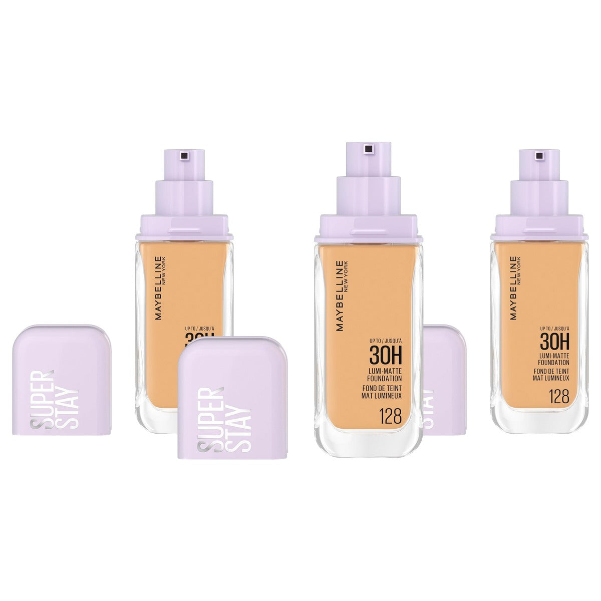 MAYBELLINE Super Stay Lumi Matte Foundation 128 35 ml - 3 stuks
