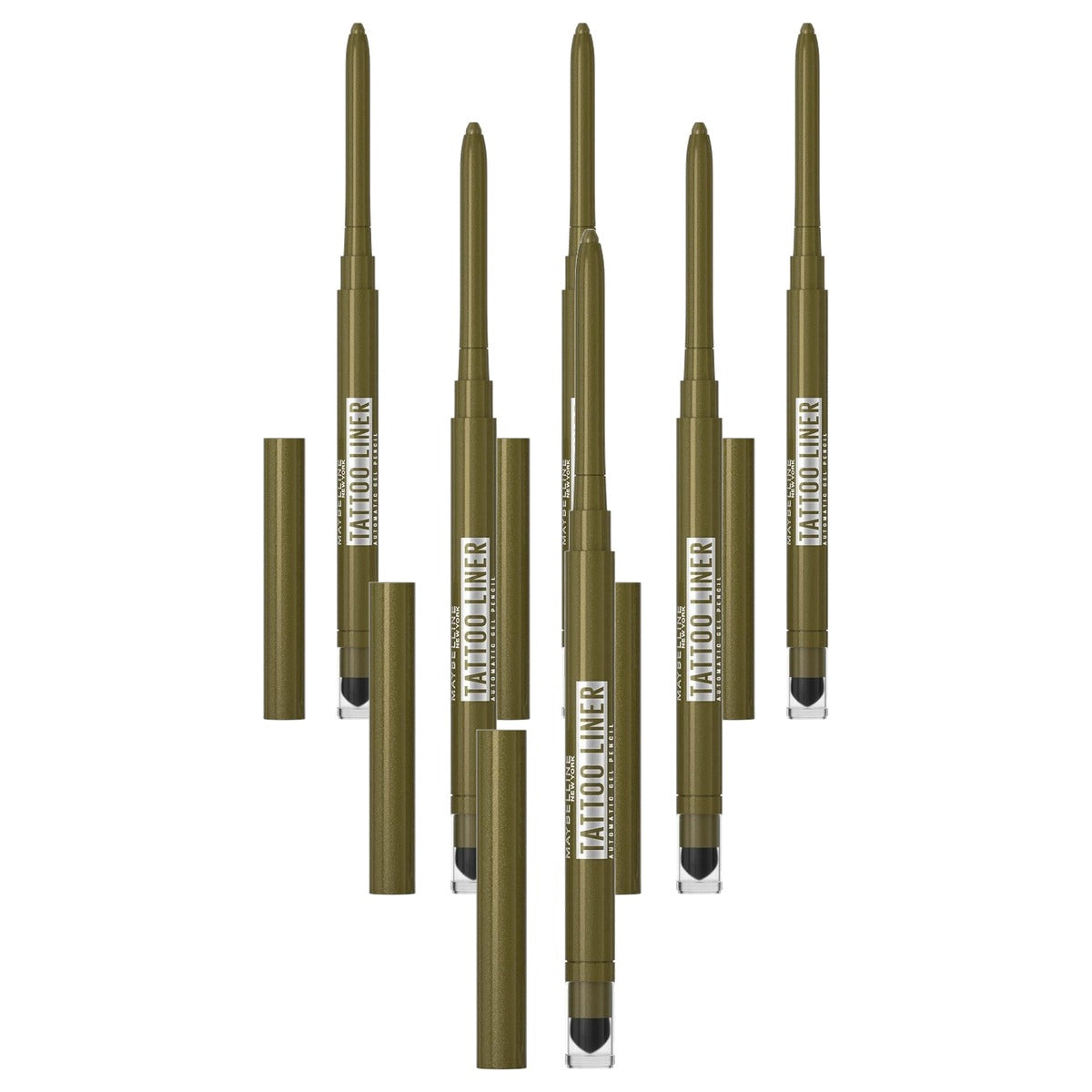 MAYBELLINE Tattoo Liner Gel Pencil Emerald Energy - 6 stuks