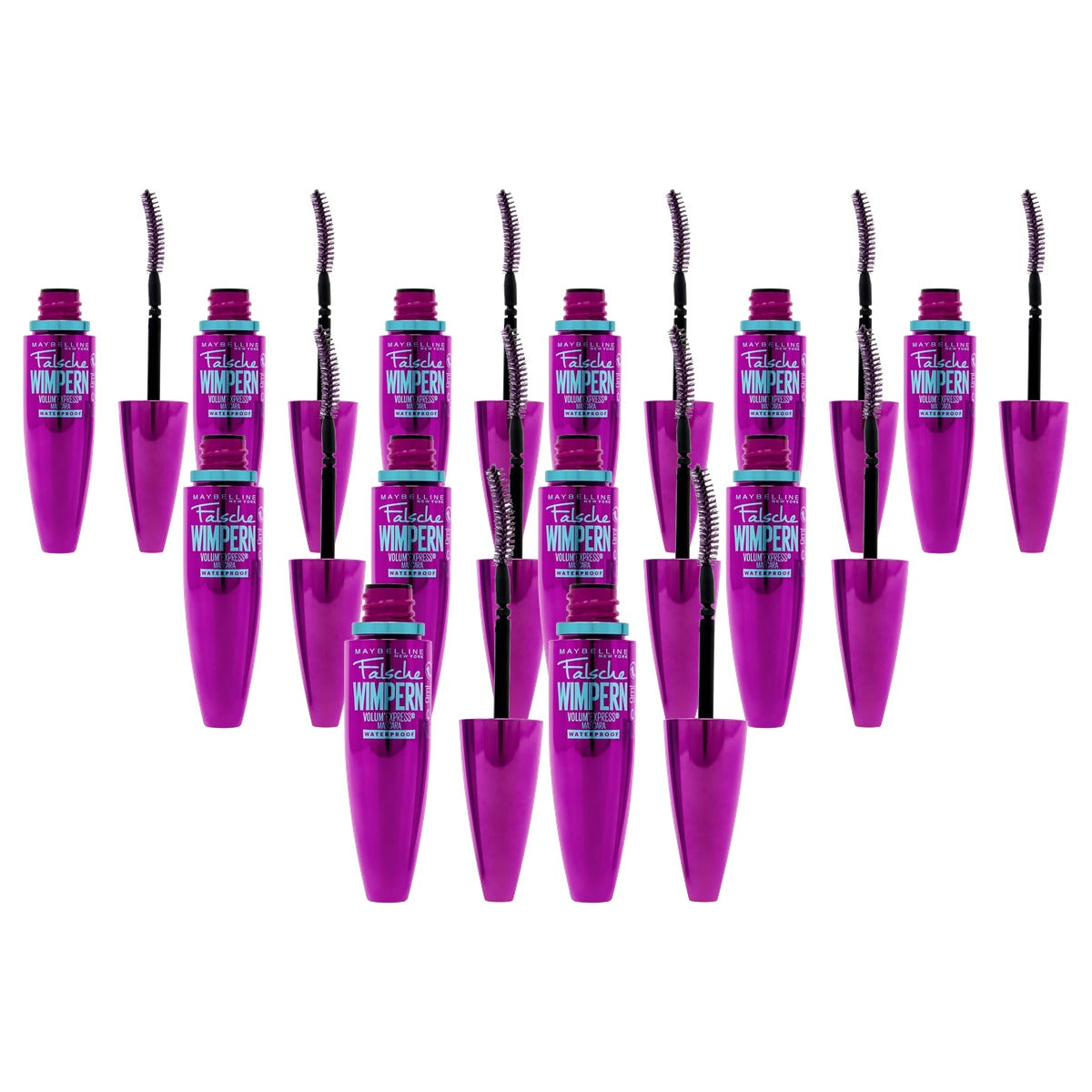 MAYBELLINE Volum' Express Mascara Very Black 2 x 11 ml - 6 stuks