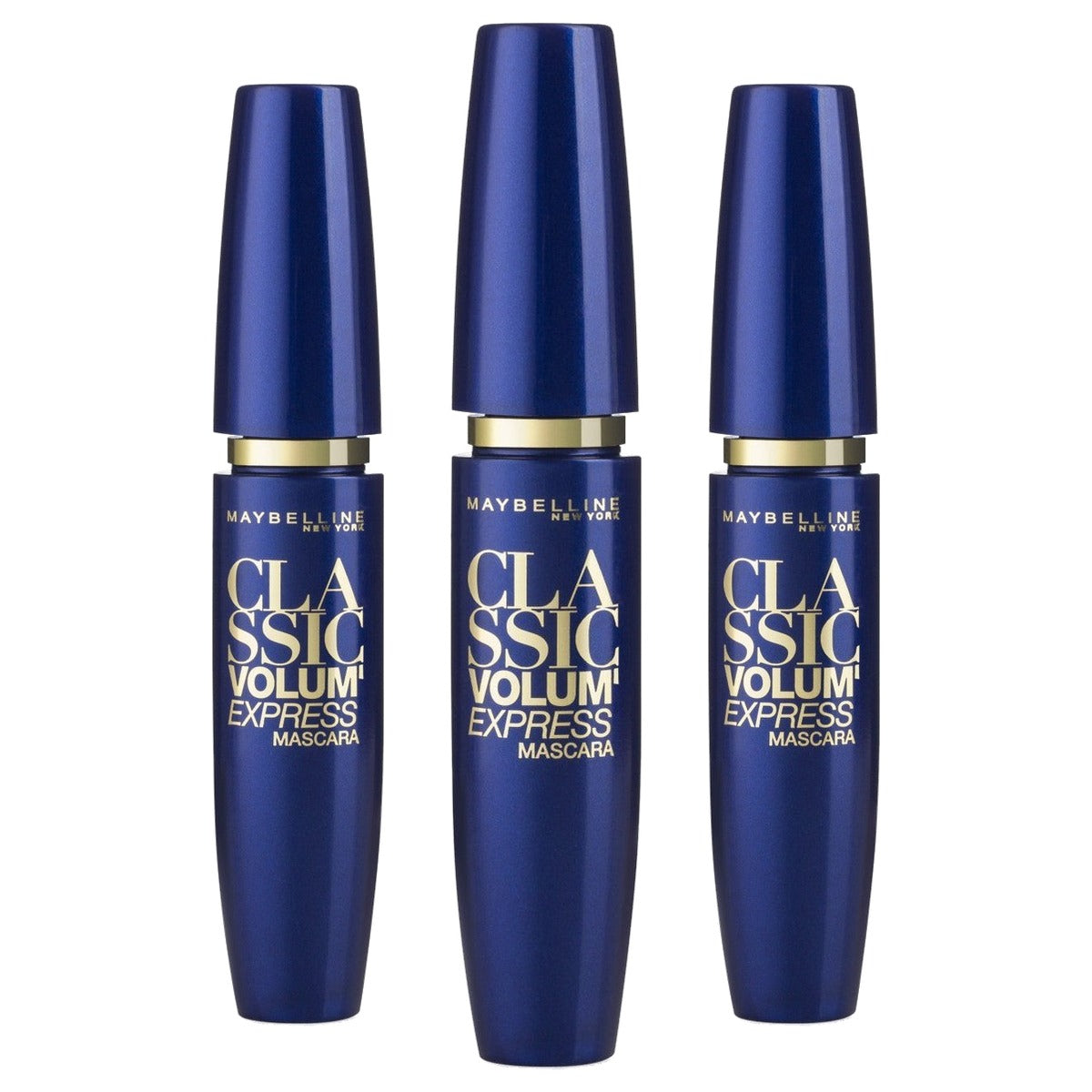 MAYBELLINE Volum Express The Colossal 100 Black Mascara 10ml - 3 stuks