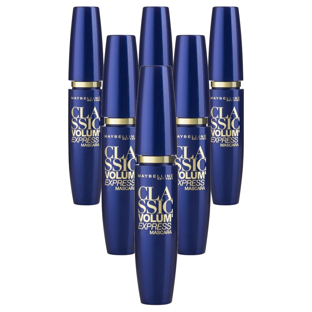 MAYBELLINE Volum Express The Colossal 100 Black Mascara 10ml - 6 stuks
