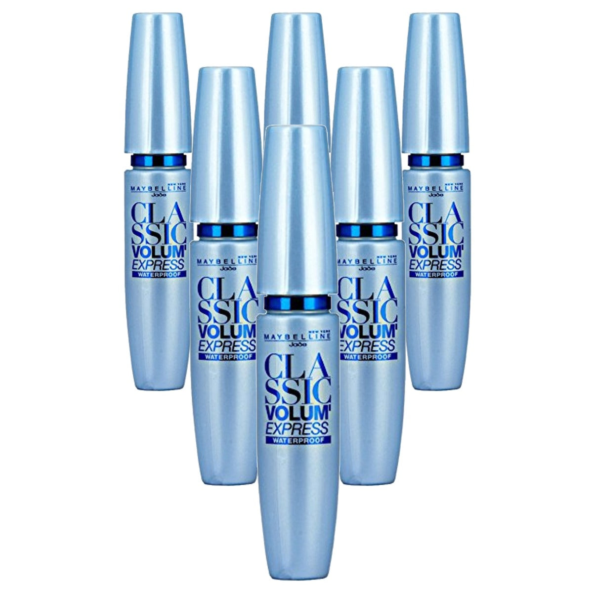 MAYBELLINE Jade Volum' Express Waterproof Mascara Zwart 8,5 ml - 6 stuks