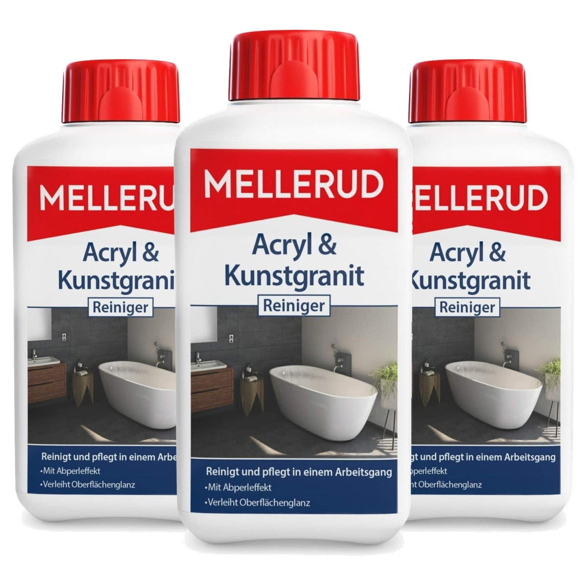 Mellerud Acryl & kunstgraniet reiniger 3 x 0,5 l - Voordeelverpakking