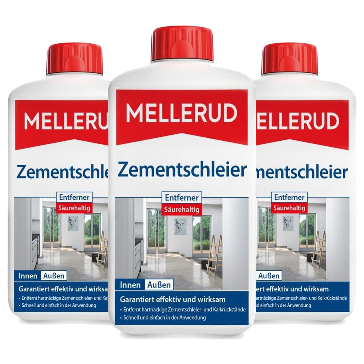 Mellerud Cementsluier Verwijderaar 3 x 1 liter - Voordeelverpakking