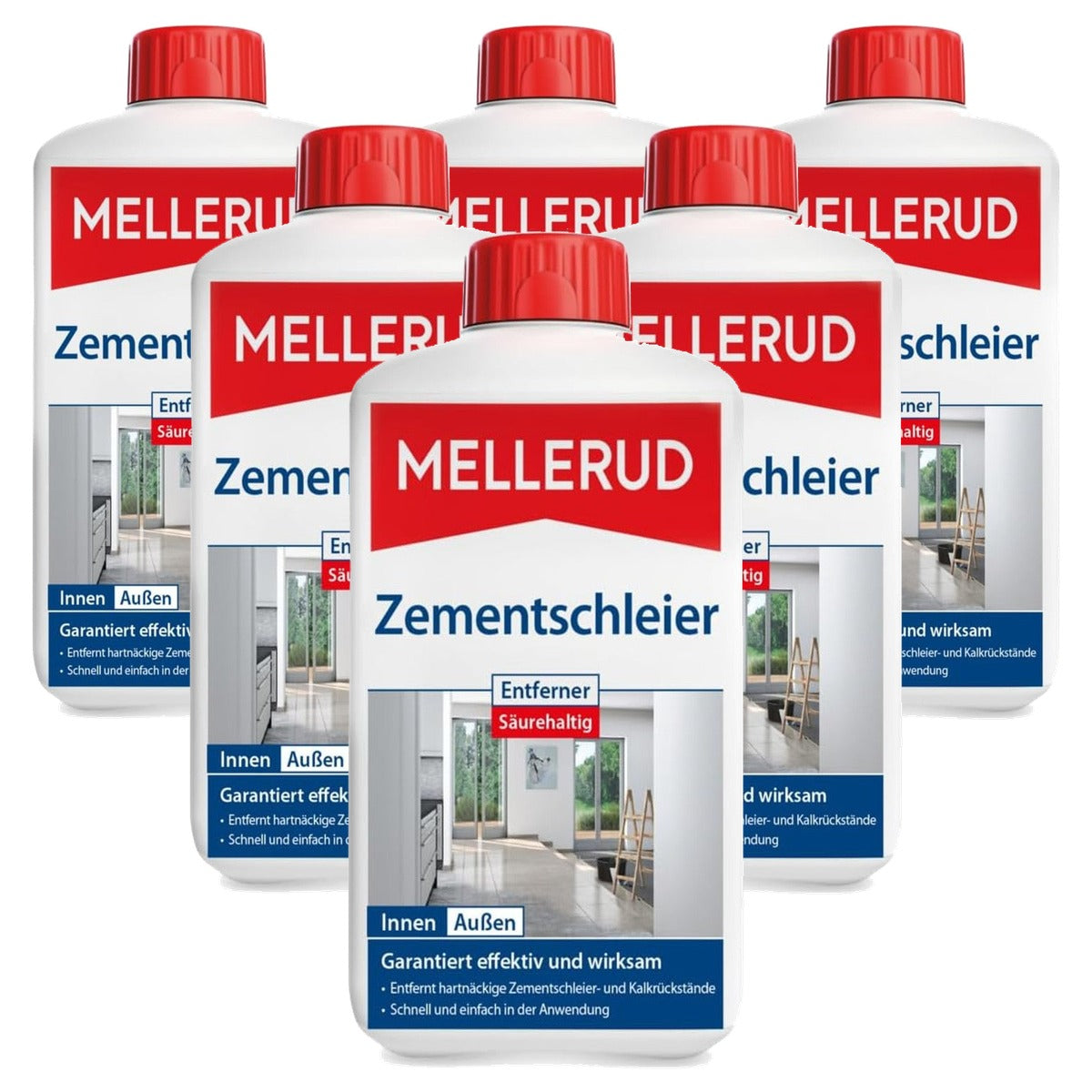 Mellerud Cementsluier Verwijderaar 6 x 1 liter - Voordeelverpakking
