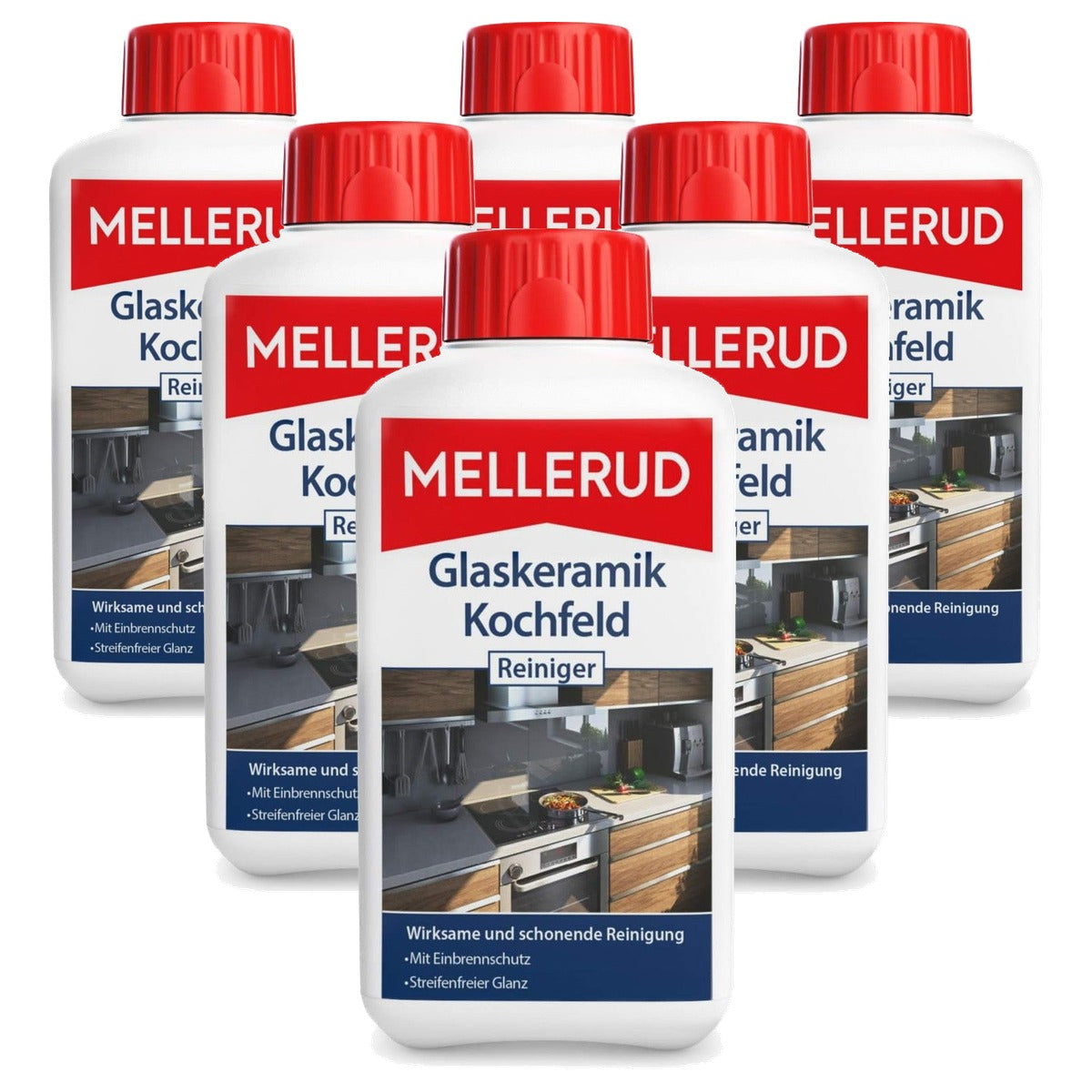 Mellerud Glas-keramische kookplaatreiniger 6 x 0,5 l - Voordeelverpakking