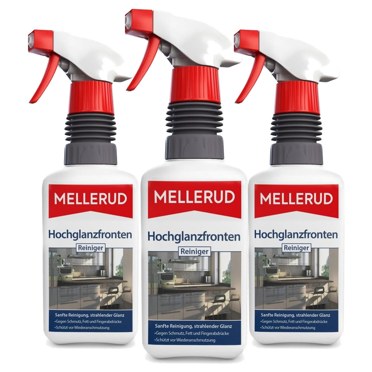Mellerud Hoogglans Frontreiniger 3 x 0,5 l - Voordeelverpakking