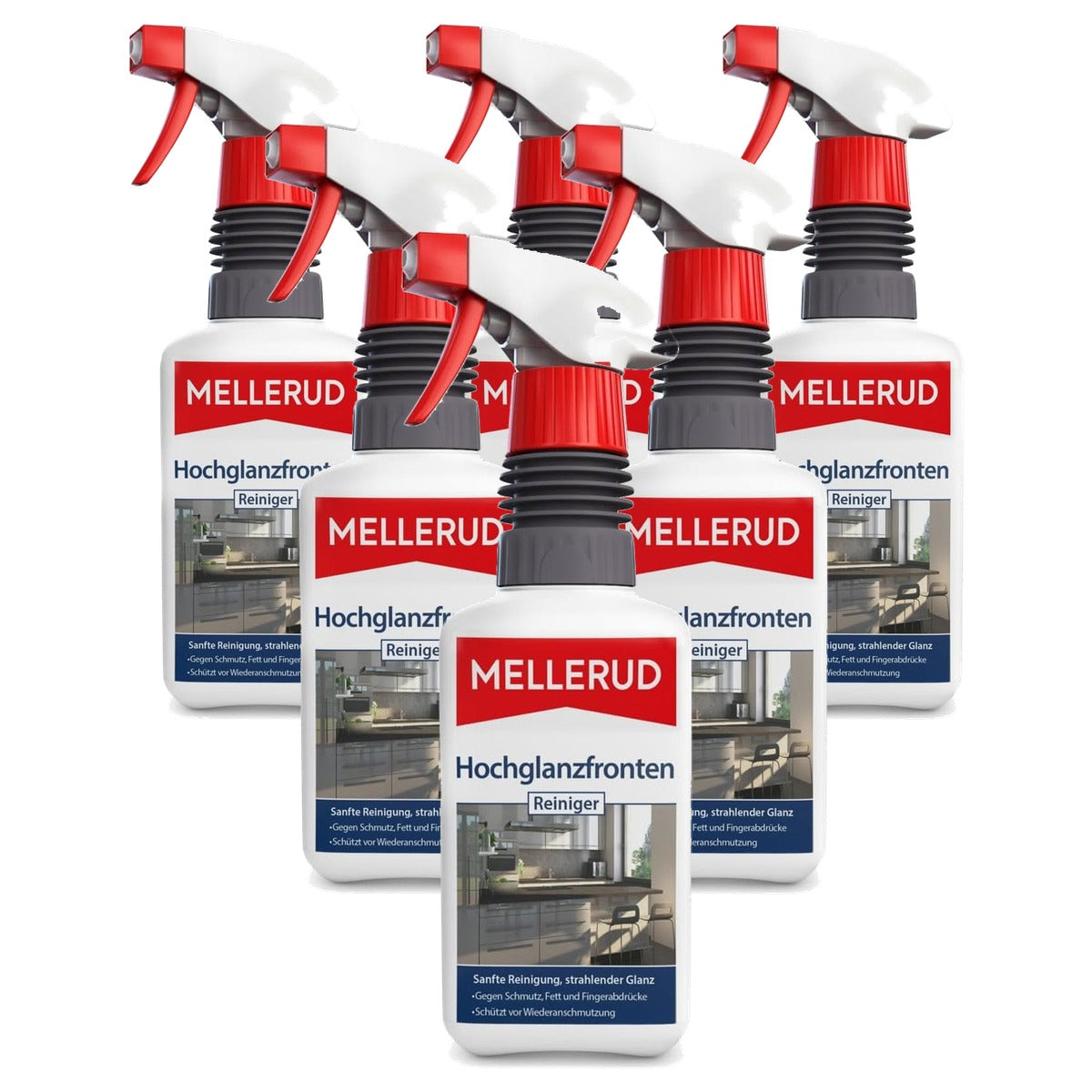 Mellerud Hoogglans Frontreiniger 6 x 0,5 l - Voordeelverpakking