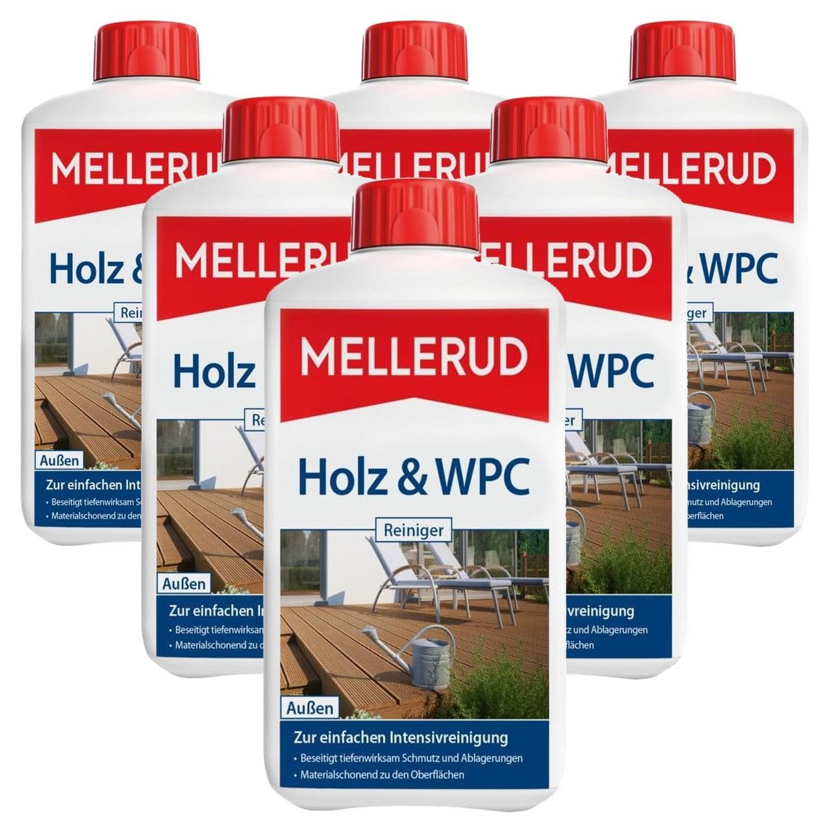 Mellerud Hout- en WPC-reiniger 6 x 1 l - Voordeelverpakking