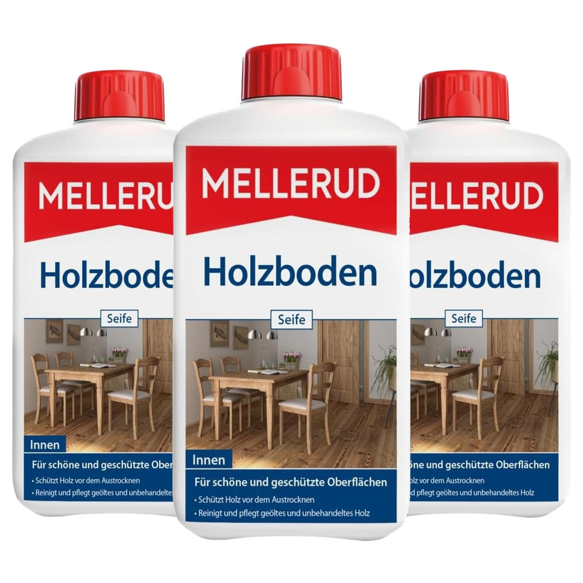 Mellerud Houten vloerzeep 3 x 1 l - Voordeelverpakking
