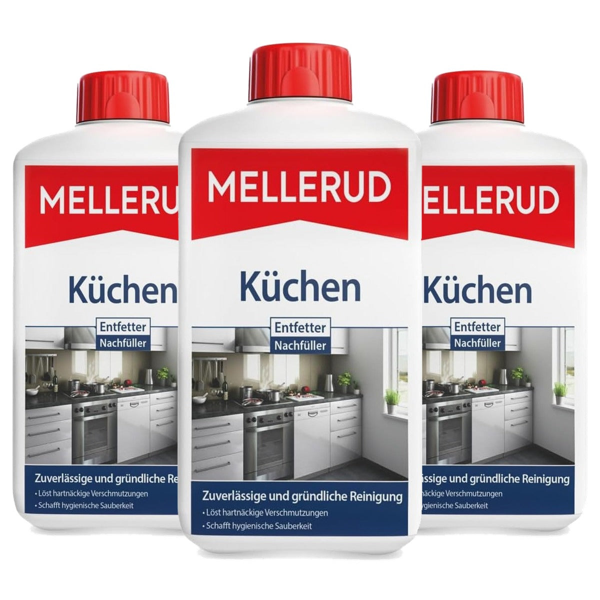 Mellerud Keukenontvetter navulling 3 x 1 l - Voordeelverpakking