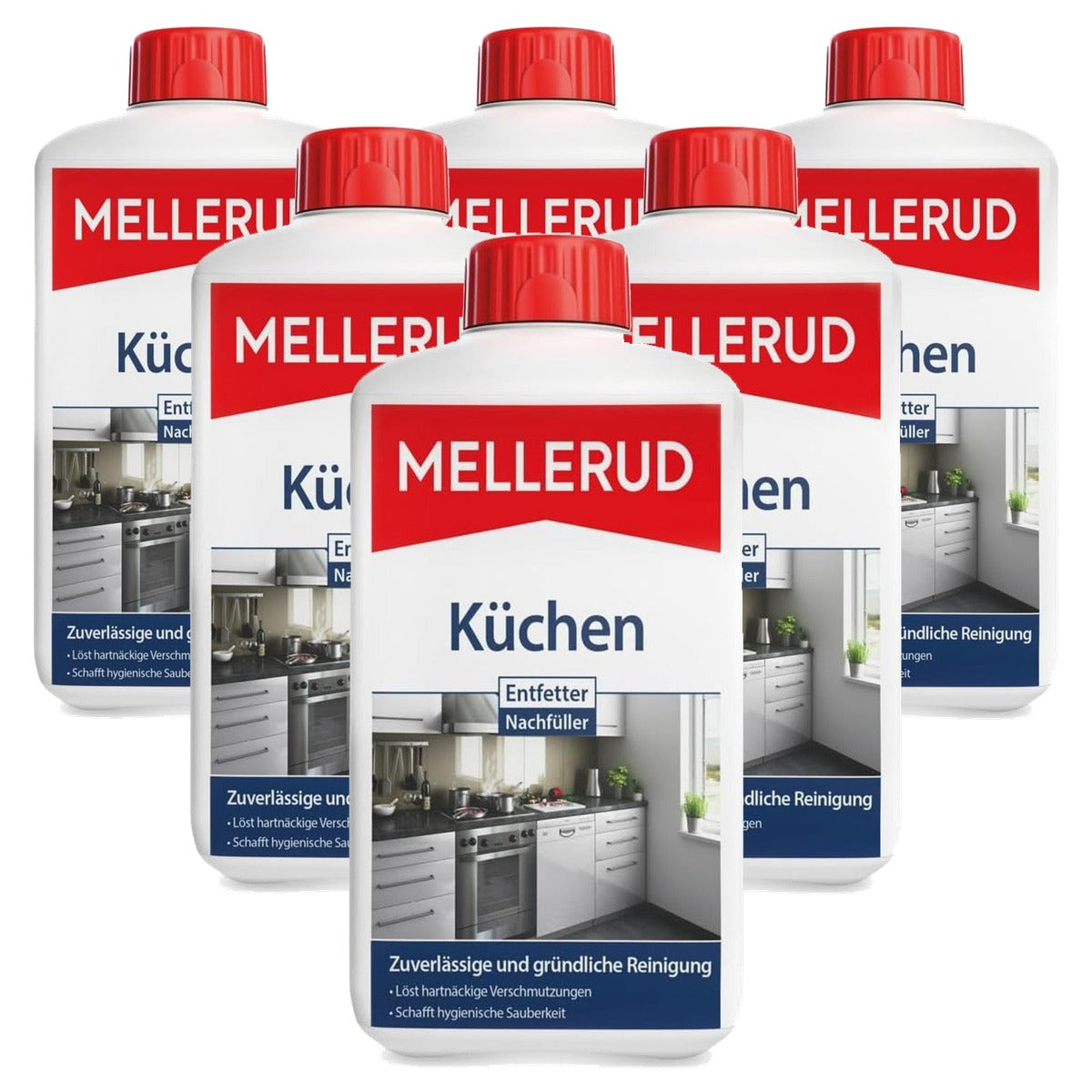 Mellerud Keukenontvetter navulling 6 x 1 l - Voordeelverpakking