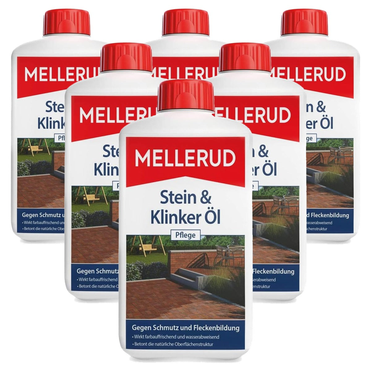 Mellerud Klinker- en keramische olie 6 x 1 l - Voordeelverpakking