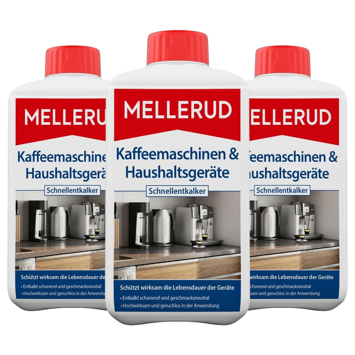 Mellerud Koffiezetapparaat Ontkalker 3 x 1 l - Voordeelverpakking