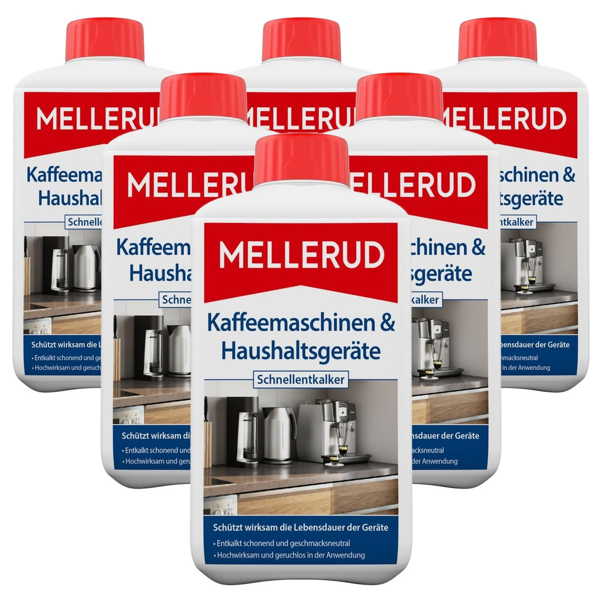 Mellerud Koffiezetapparaat Ontkalker 6 x 1 l - Voordeelverpakking