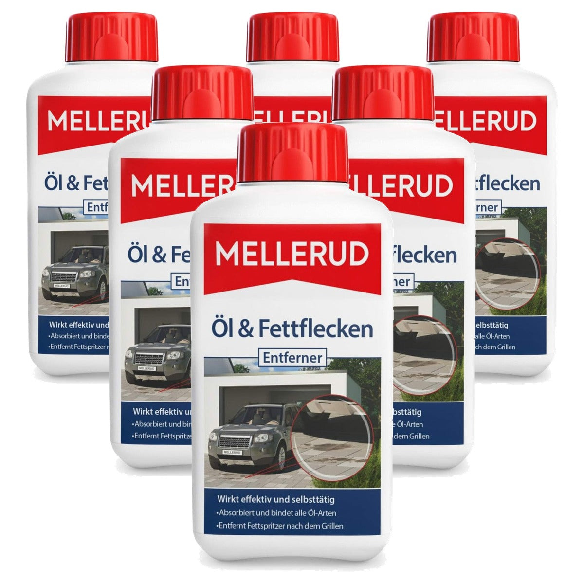 Mellerud Olie- en vetvlekken remover 6 x 0,5 l - Voordeelverpakking