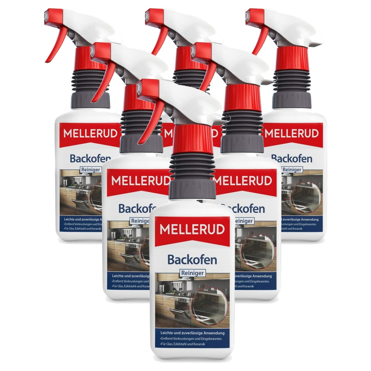 Mellerud Oven- en barbecuereiniger 6 x 0,5 liter - Voordeelverpakking