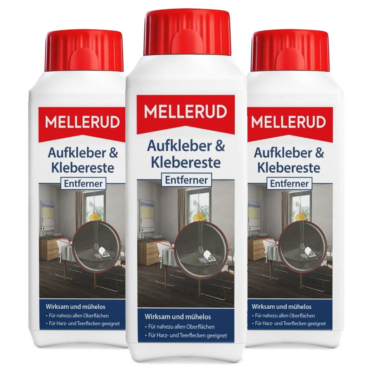 Mellerud Sticker- en lijmresten-verwijderaar 3 x 250 ml - Voordeelverpakking