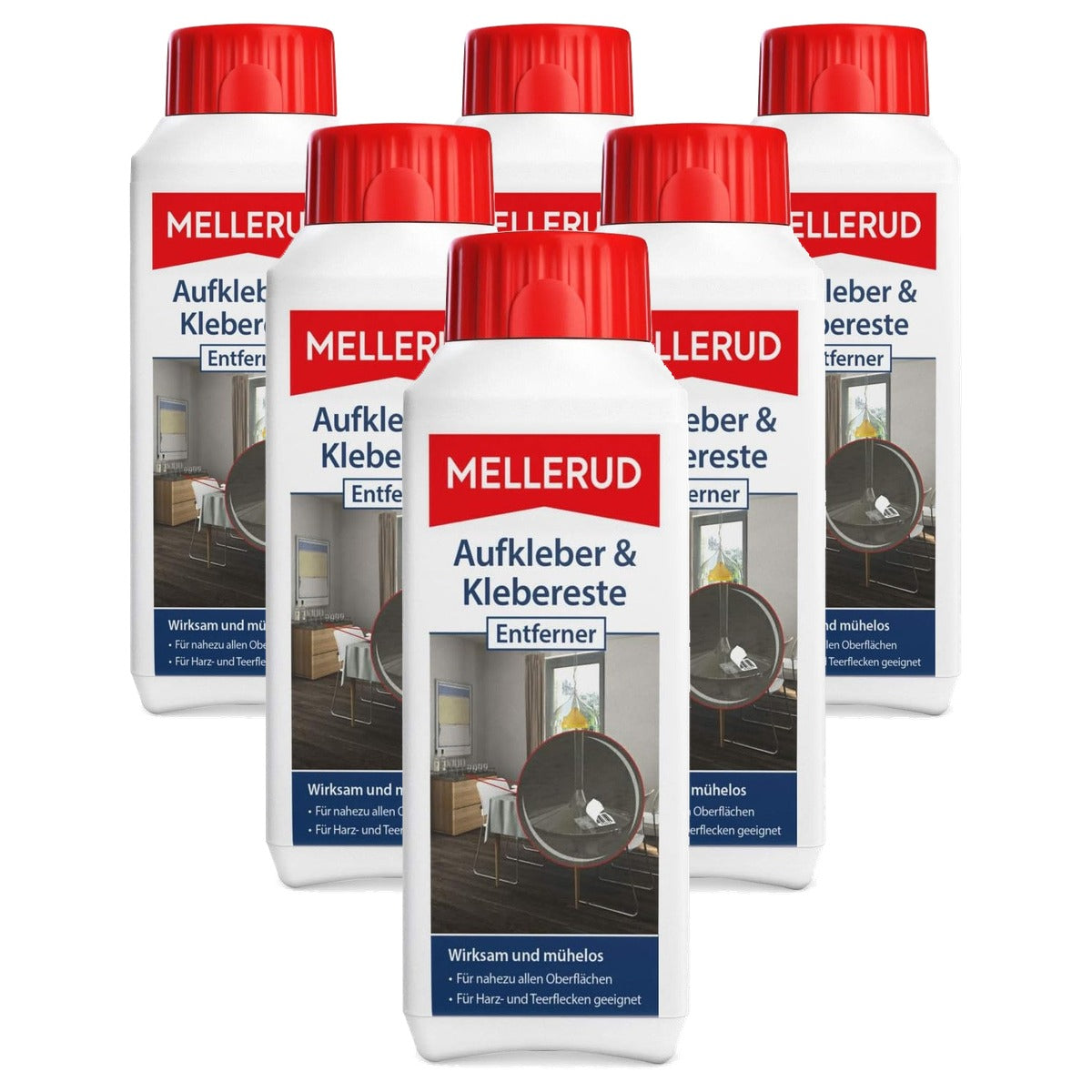 Mellerud Sticker- en lijmresten-verwijderaar 6 x 250 ml - Voordeelverpakking