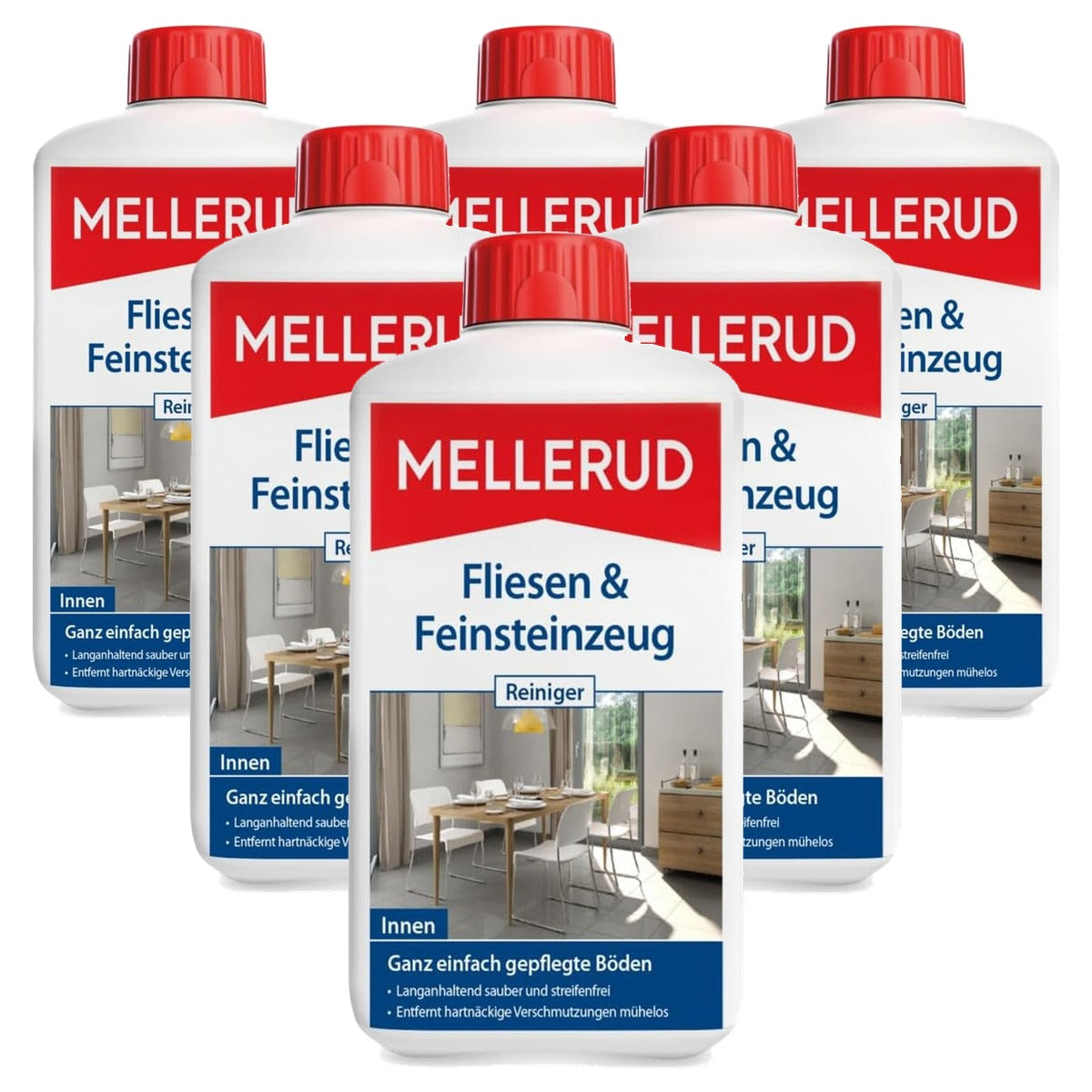Mellerud Tegel- en fijnsteengoed reiniger 6 x 1 liter - Voordeelverpakking