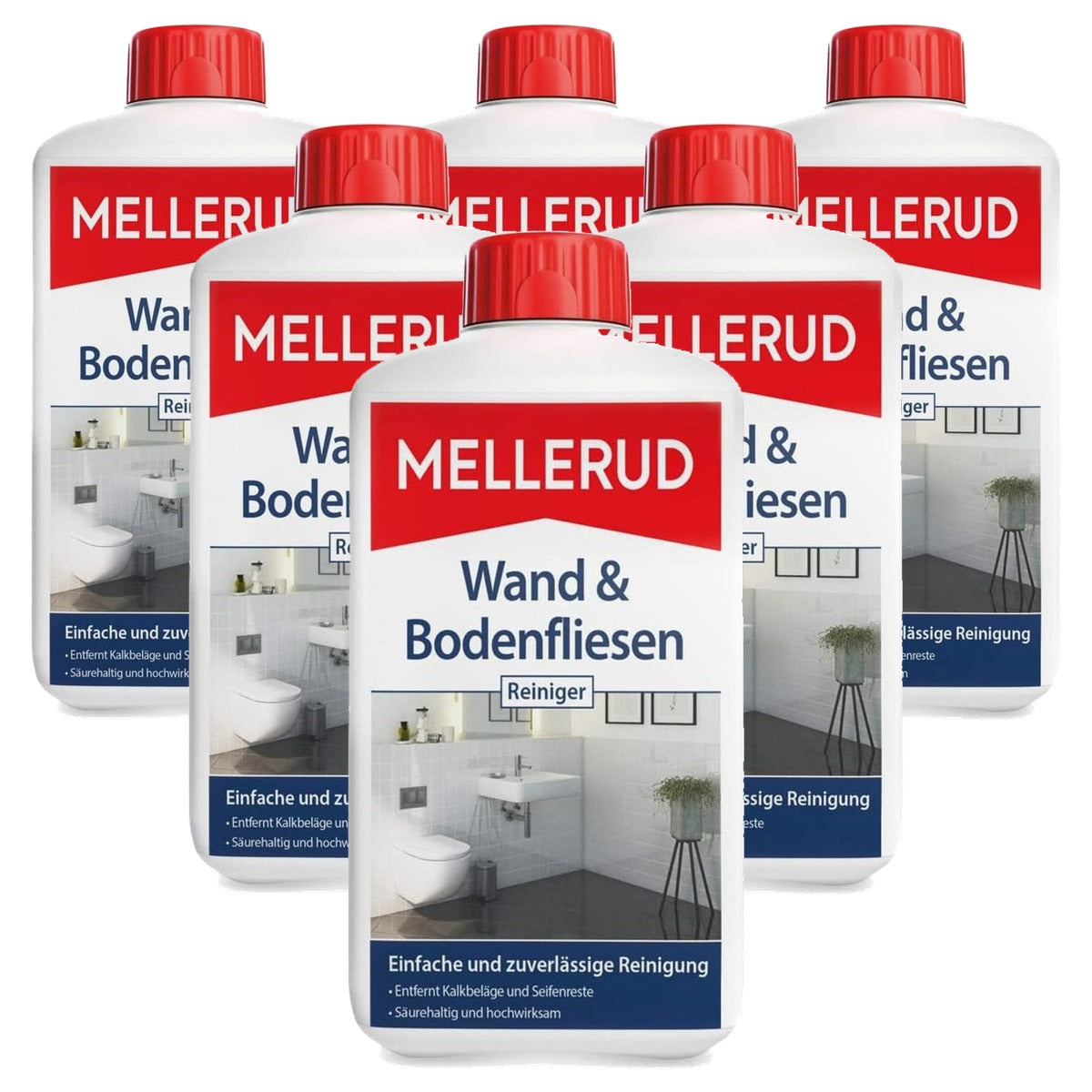 Mellerud Wand- en vloertegelreiniger 6 x 1 l - Voordeelverpakking