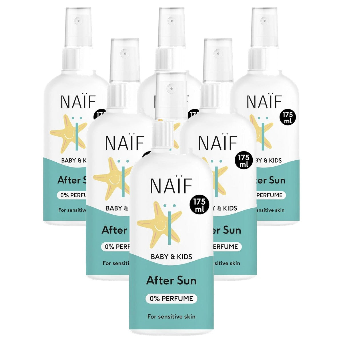 Naïf Verkoelende Aftersun Spray Baby & Kind 6 x 175 ml - Voordeelverpakking