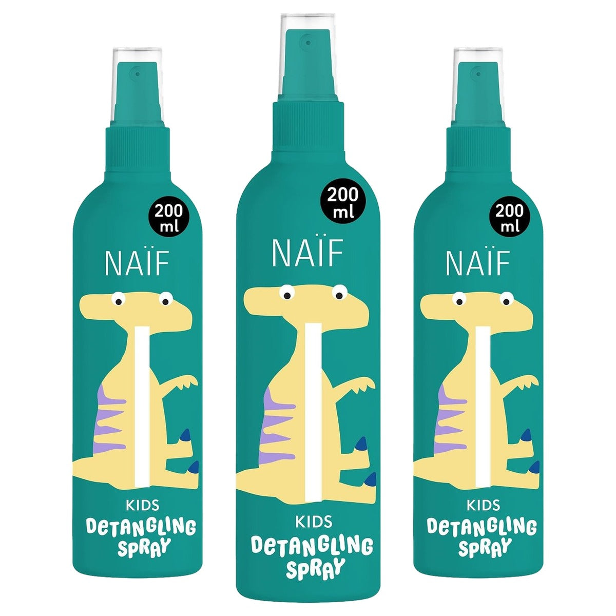Naïf Kids Ontwarringsspray voor kinderen vanaf 3 jaar 3 x 200 ml - Voordeelverpakking