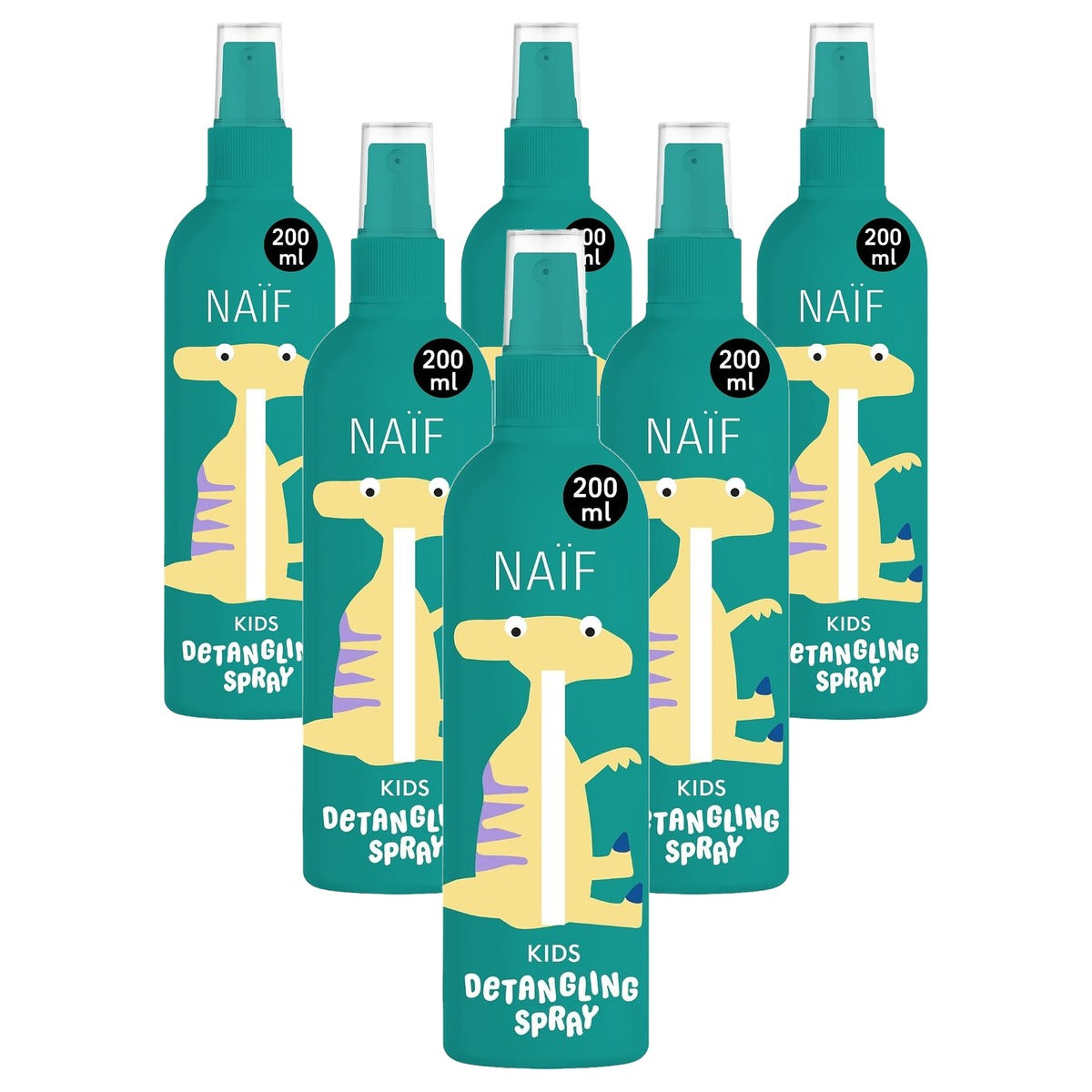 Naïf Kids Ontwarringsspray voor kinderen vanaf 3 jaar 6 x 200 ml - Voordeelverpakking