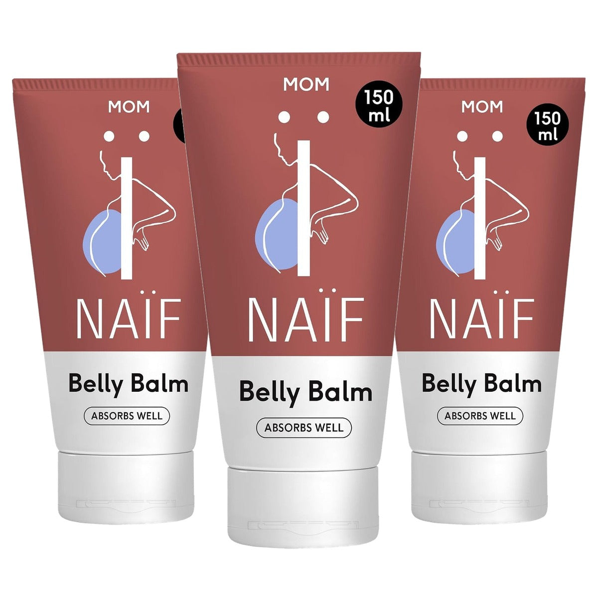 Naïf Rijke Verzorgende Balsem Zwangerschap 3 x 150 ml - Voordeelverpakking