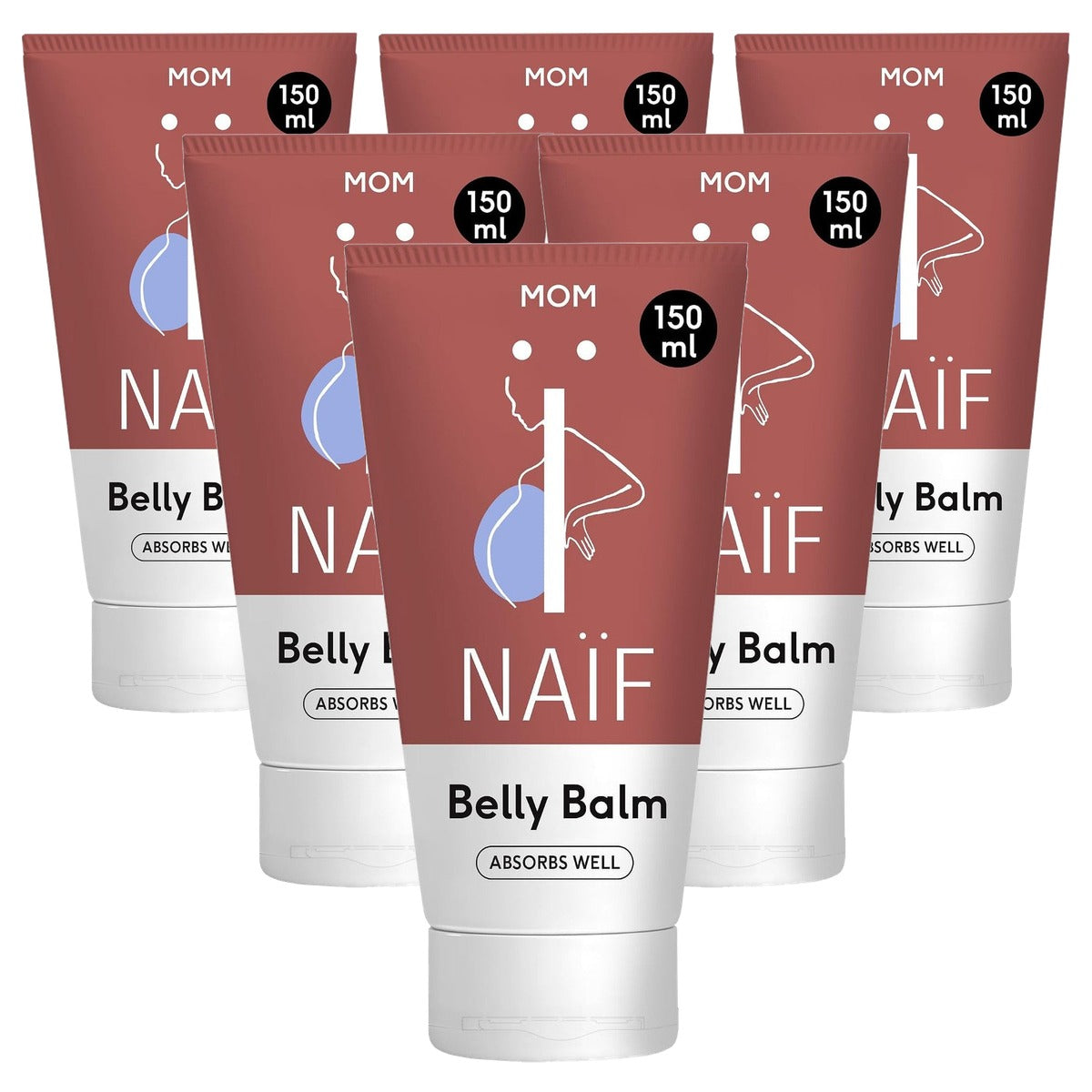 Naïf Rijke Verzorgende Balsem Zwangerschap 6 x 150 ml - Voordeelverpakking