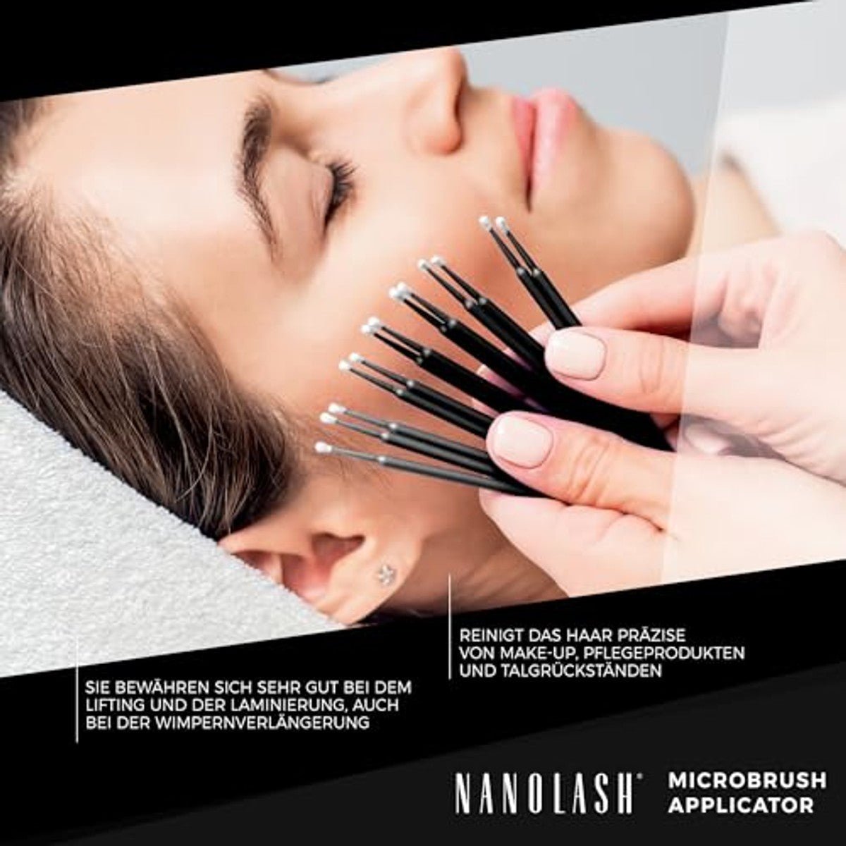 Nanolash Microbrush Applicators 2,5 mm 100 stuks - 3-pack door Nanolash nu bij Huishoudvoordeel