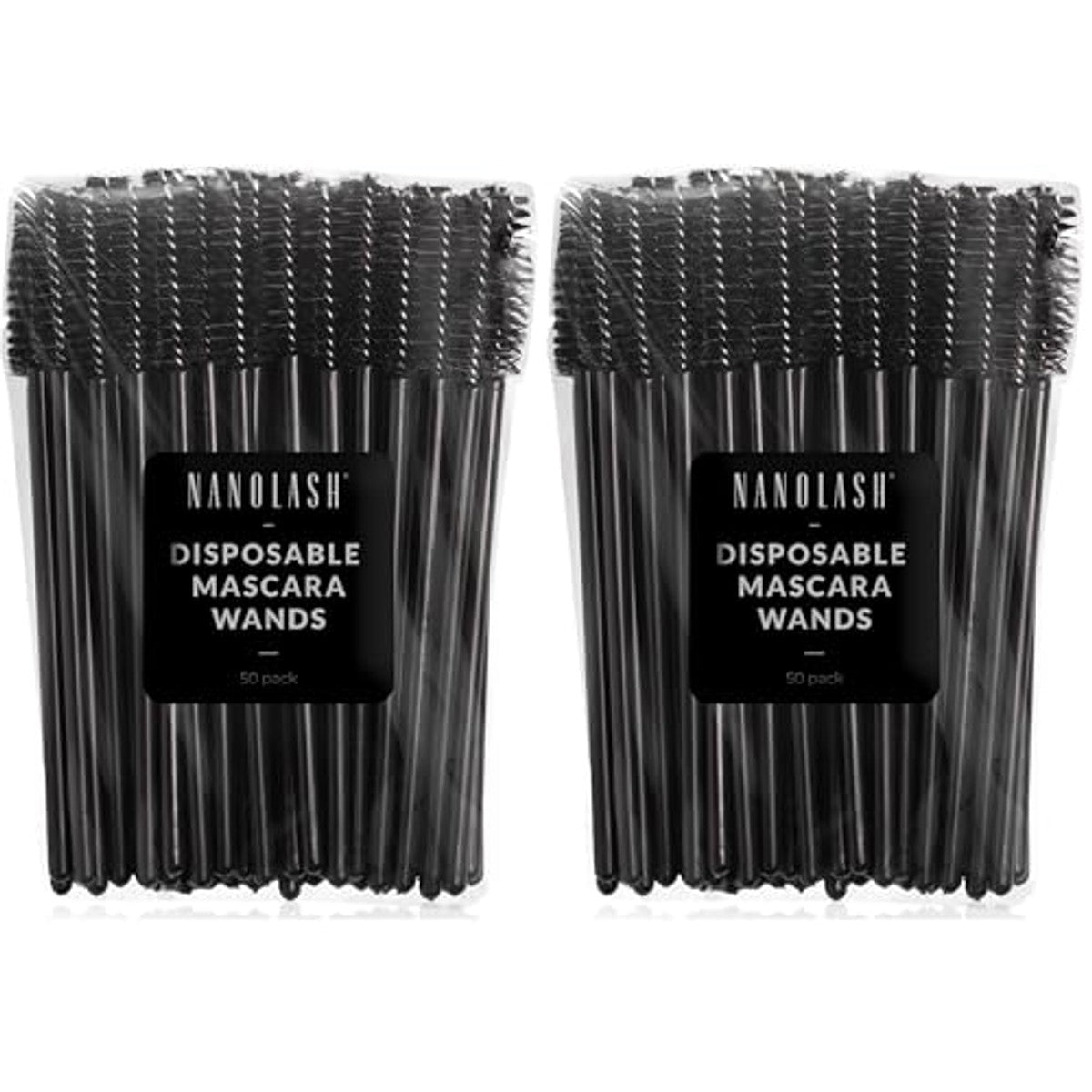 Nanolash Wegwerp-wimperborstels 50 stuks (verpakking van 2) - 3-pack door Nanolash nu bij Huishoudvoordeel