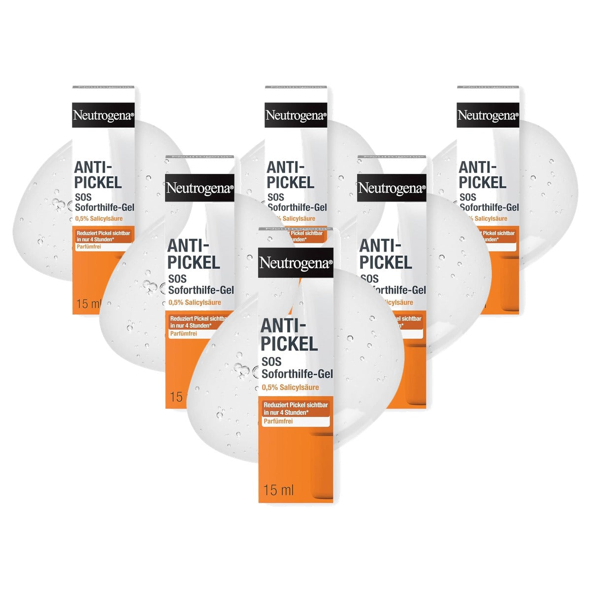 Neutrogena Anti-puistjes SOS onmiddellijke hulpgel 6 x 15 ml - Voordeelverpakking