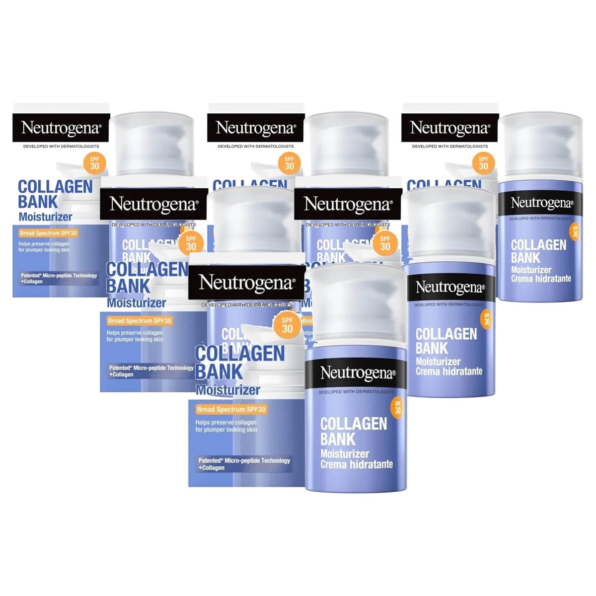 Neutrogena Collageen Bank Gezichtscrème SPF30 6 x 50 ml - Voordeelverpakking