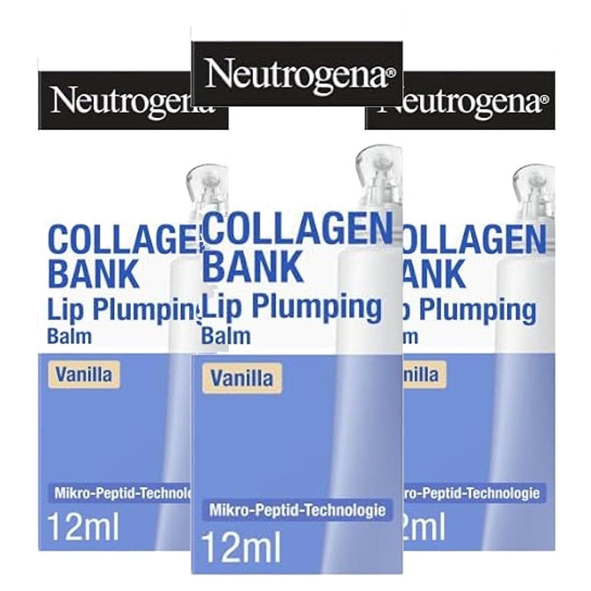 Neutrogena Collagen Bank Lip Plumping Balm 3 x 12 ml - Voordeelverpakking