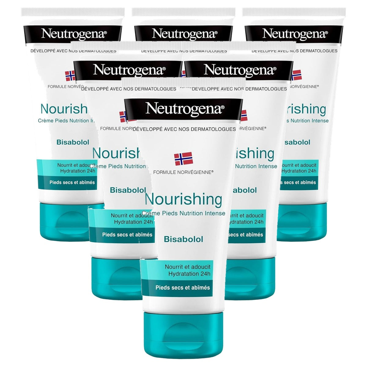 Neutrogena Crème voor zeer droge/beschadigde voeten 6 x 100 ml - Voordeelverpakking