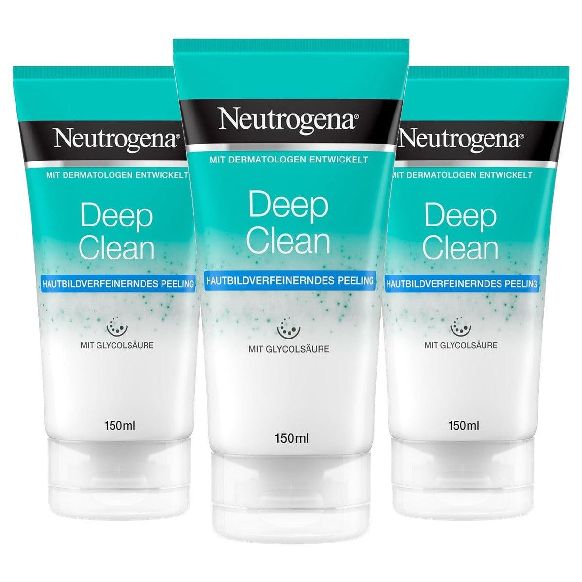 Neutrogena Deep Clean Huidverfijnende Peeling 3 x 150 ml - Voordeelverpakking