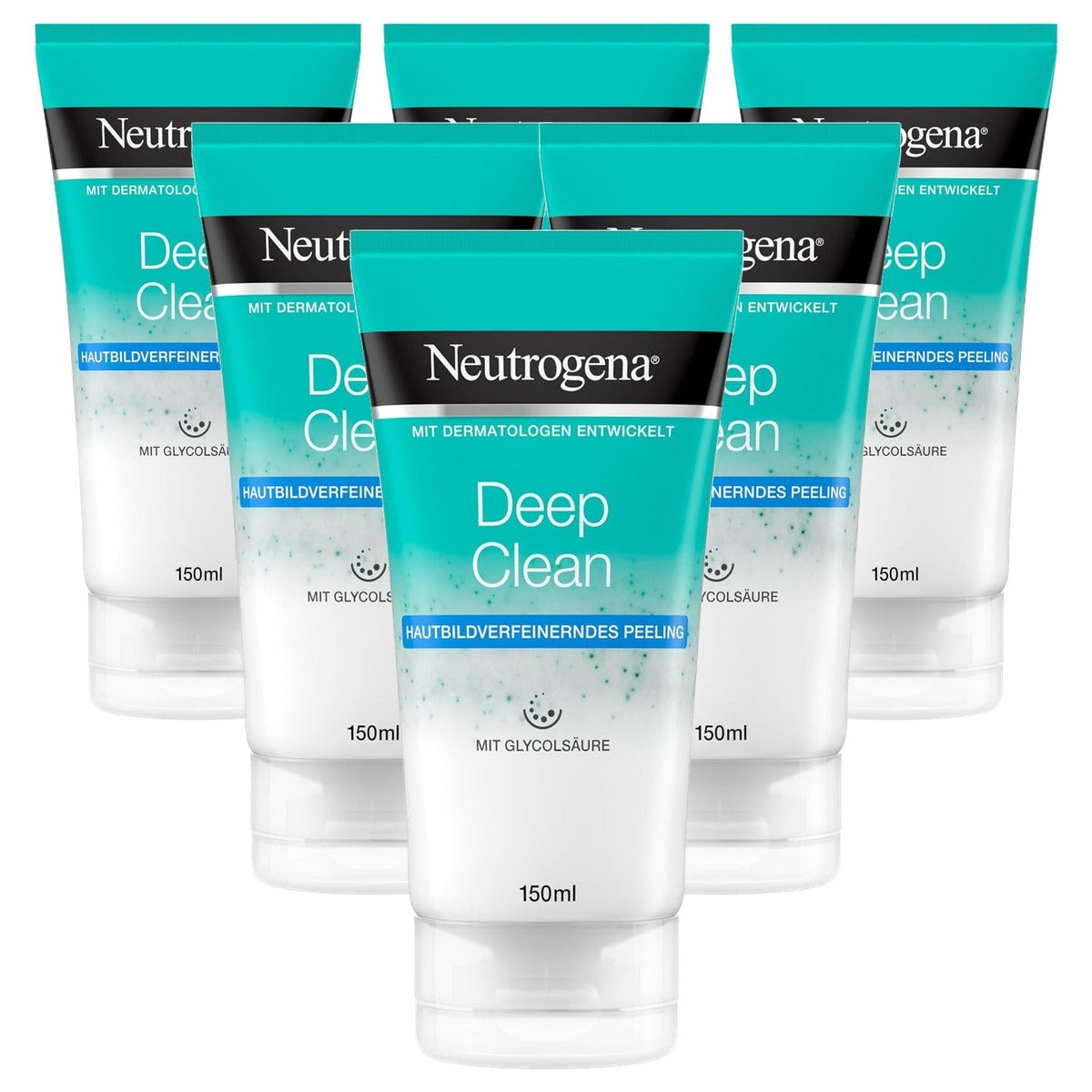 Neutrogena Deep Clean Huidverfijnende Peeling 6 x 150 ml - Voordeelverpakking