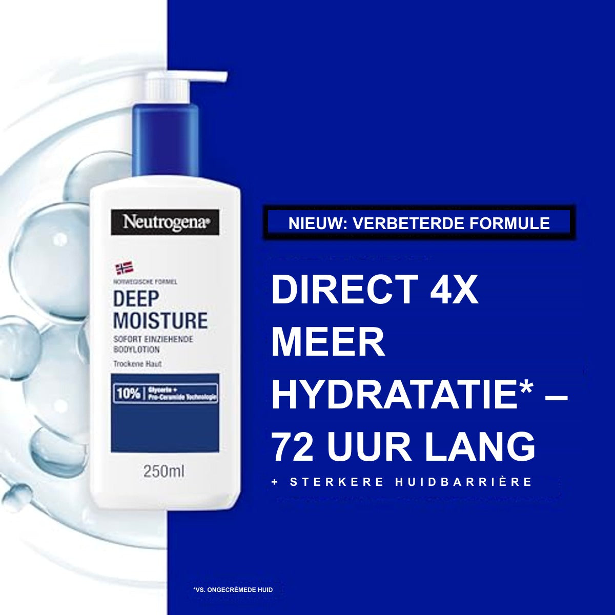 Neutrogena Deep Moisture Body Lotion droge huid 250 ml