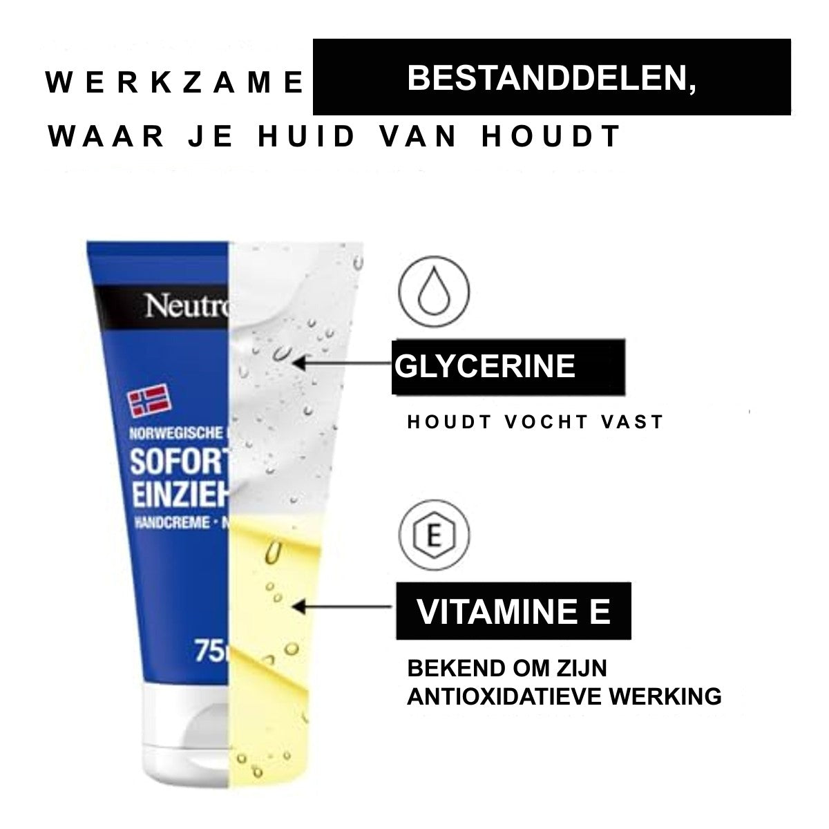 Neutrogena Direct Intrekkende Handcrème 6 x 75 ml