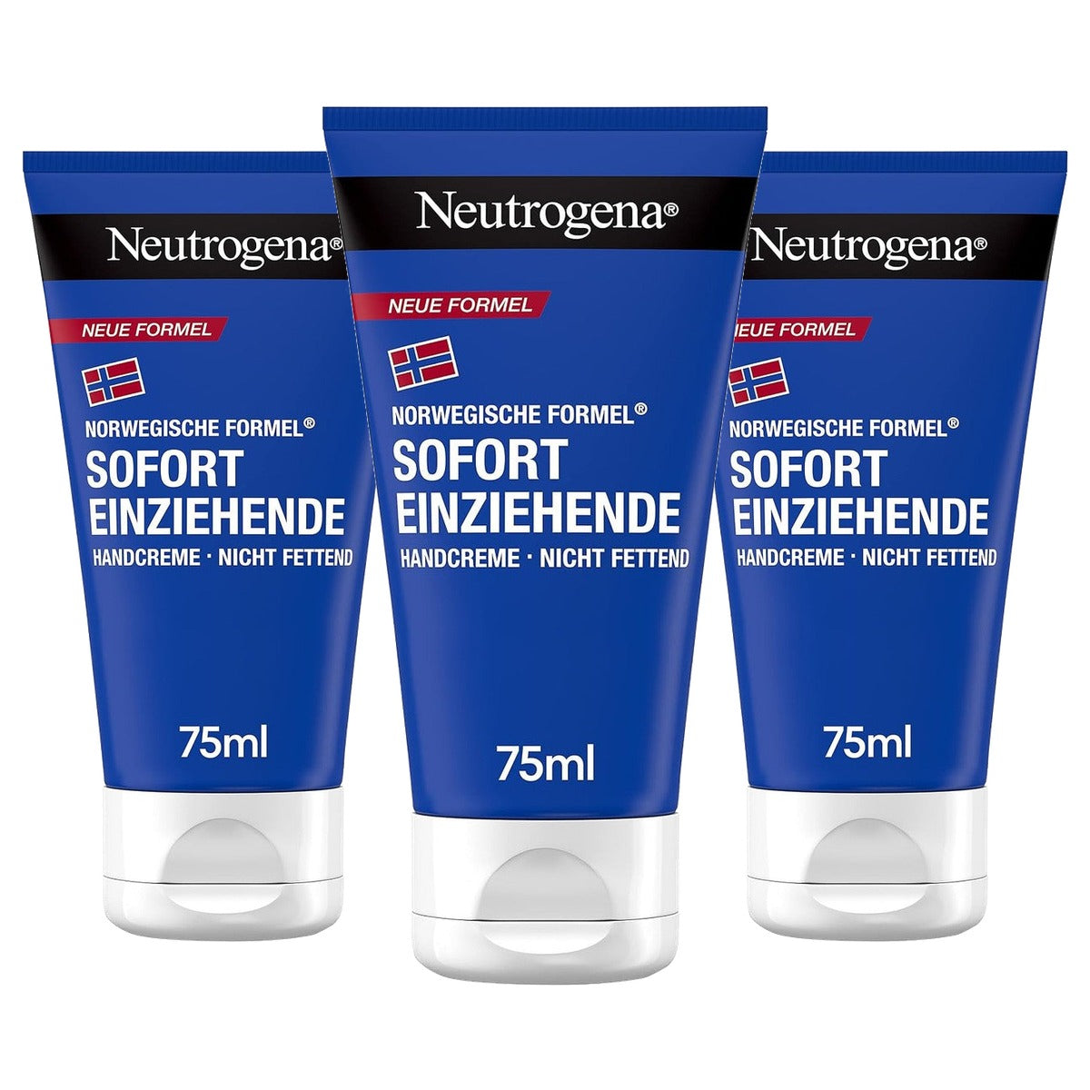 Neutrogena Direct Intrekkende Handcrème 3 x 75 ml - Voordeelverpakking