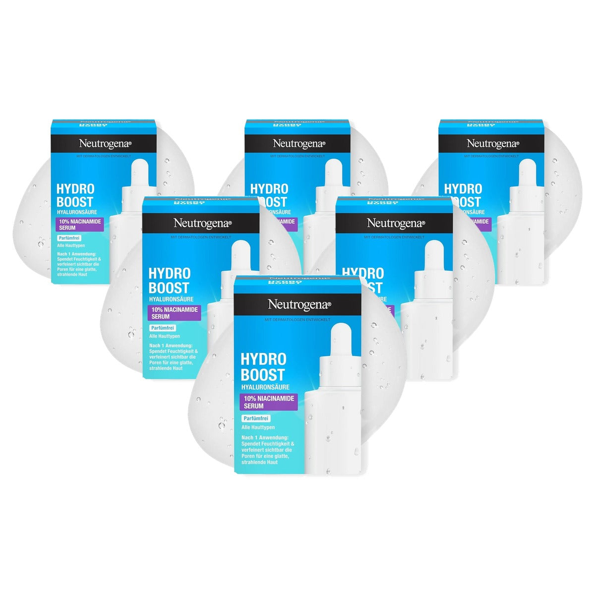 Neutrogena Hydro Boost 10% Niacinamide Serum 6 x 30 ml - Voordeelverpakking