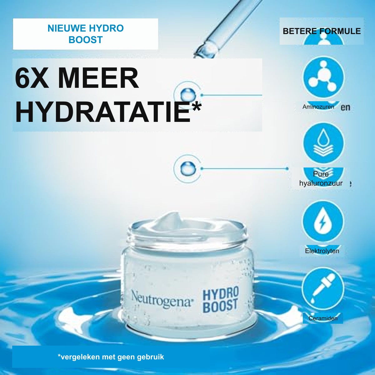 Neutrogena Hydro Boost Aqua Crème parfumvrij 2 x 50 ml