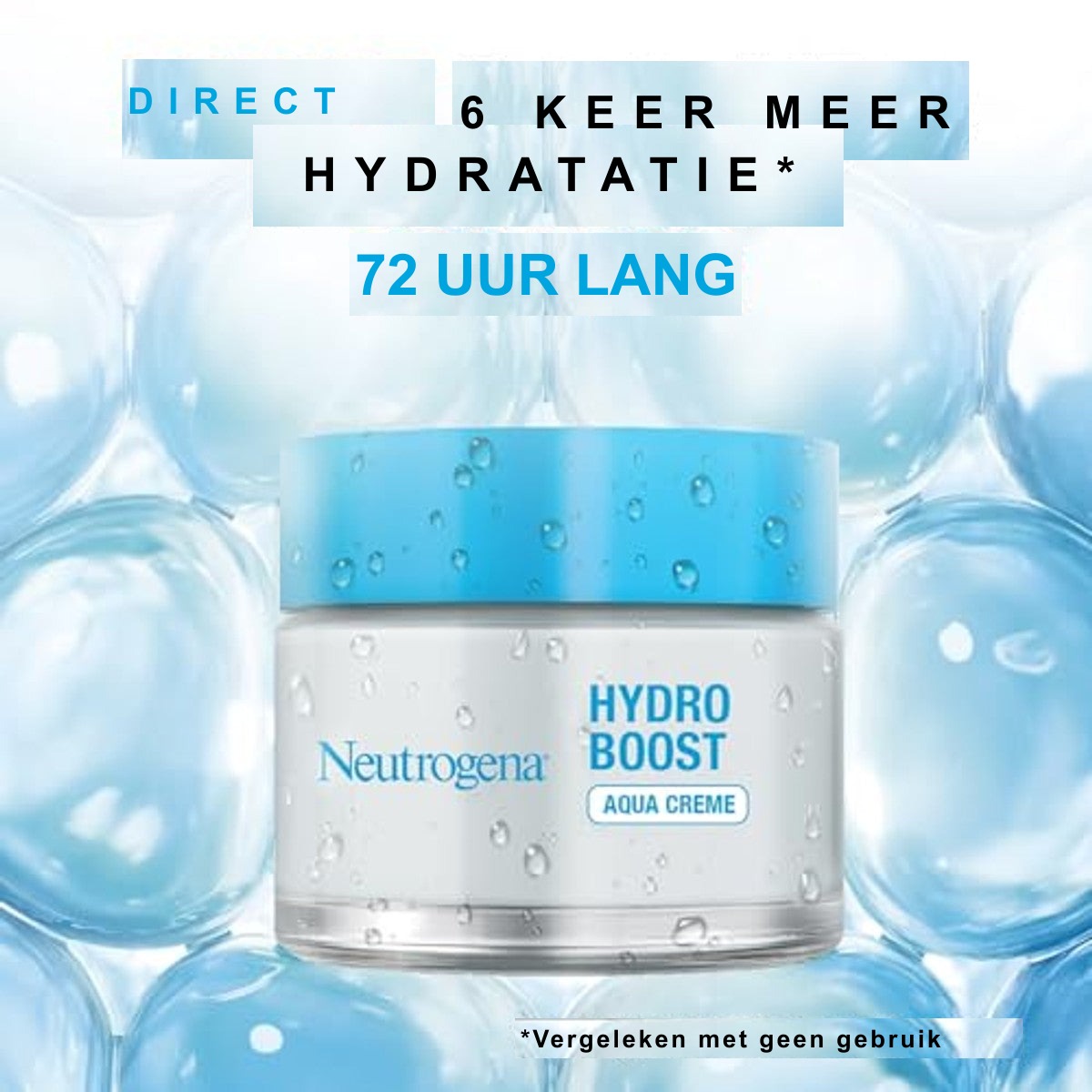 Neutrogena Hydro Boost Aqua Crème parfumvrij 2 x 50 ml