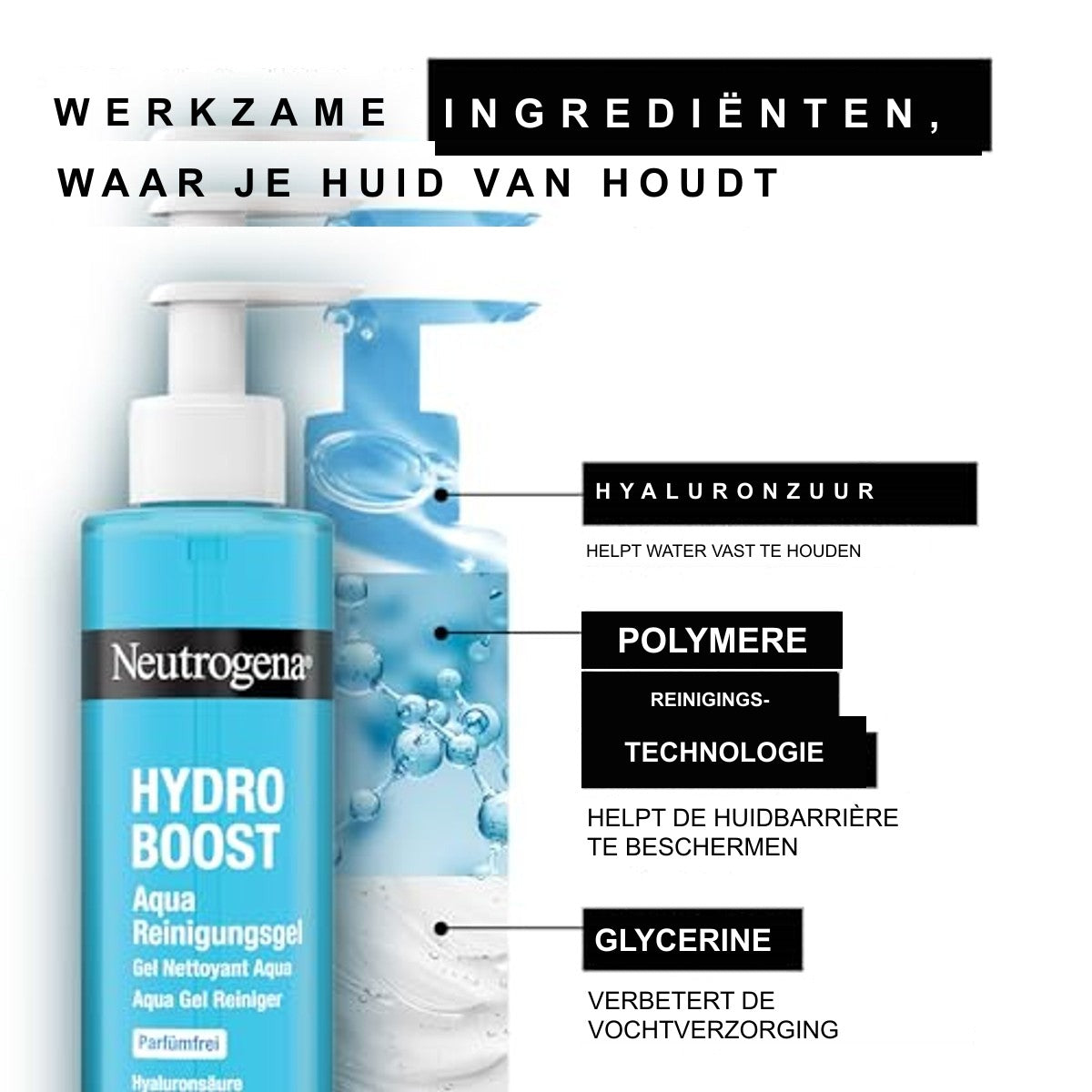 Neutrogena Hydro Boost Aqua-reinigingsgel parfumvrij 200 ml