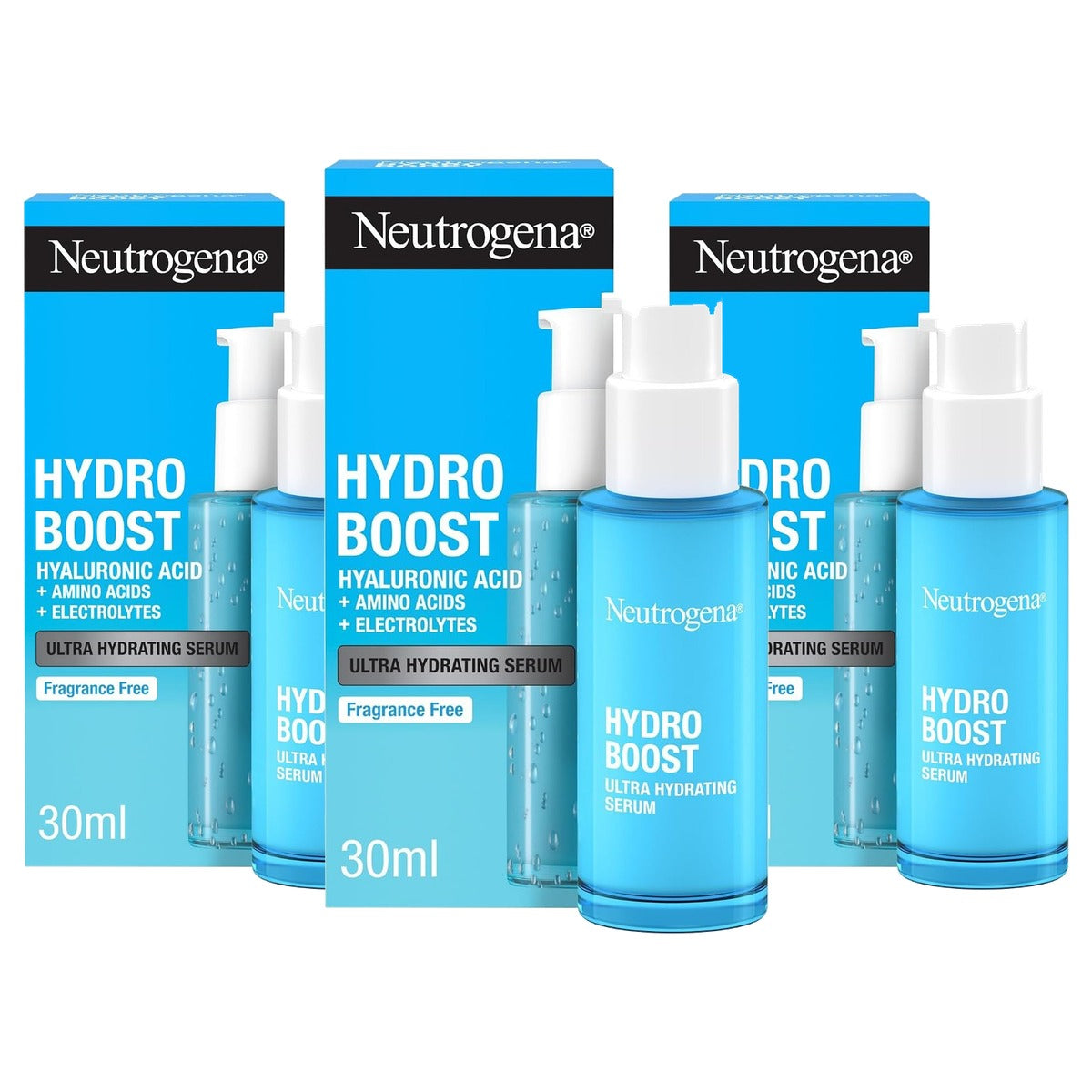 Neutrogena Hydro Boost Ultra hydraterend serum 3 x 30 ml - Voordeelverpakking